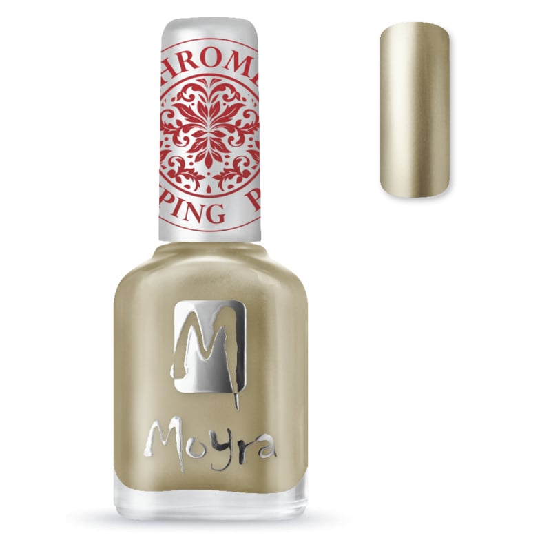 Moyra Stamping Nail Polish sp24 chrome gold