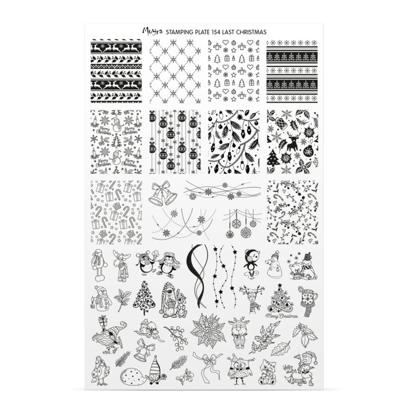 Moyra Stamping Plate 154 Last Christmas
