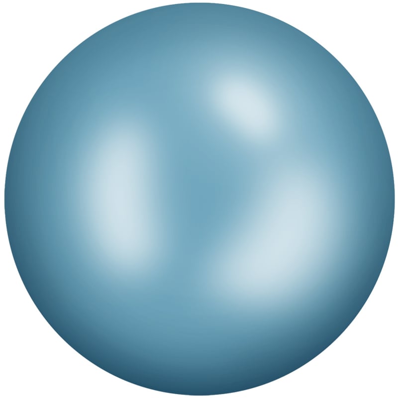 Aurora Kristals Aurora Ceramic Cabochon 8604 Turqouise Blue ss6