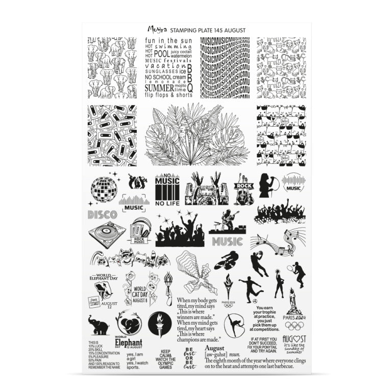 Moyra Stamping Plate 145 August