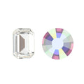 Aurora Kristals Aurora Step Cut Octagon A4610 Crystal AB 6x4mm