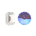 Aurora Kristals Aurora Step Cut Octagon A4610 Crystal Violet Delite 6x4mm