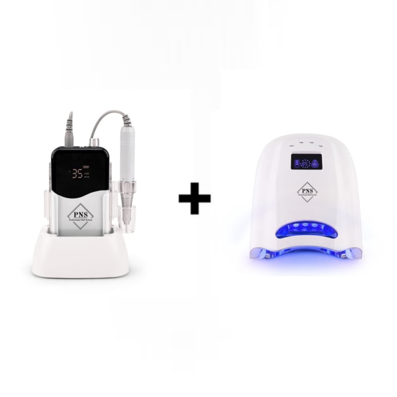 PNS Combi Deal Nail Drill + Lamp White