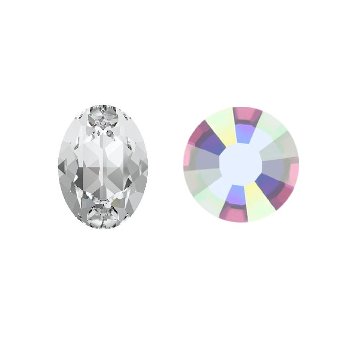 Aurora Kristals Aurora Oval A4120 Crystal AB 10x8mm