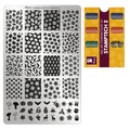 Moyra Stamping Plate 156 Basic + Free Try-on Plate Sheet