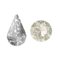 Aurora Kristals Aurora Pearshape A4300 Crystal Silver Shade 8x5mm