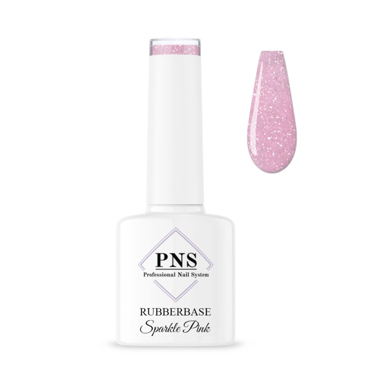 PNS RubberBase Sparkle Pink 7ml