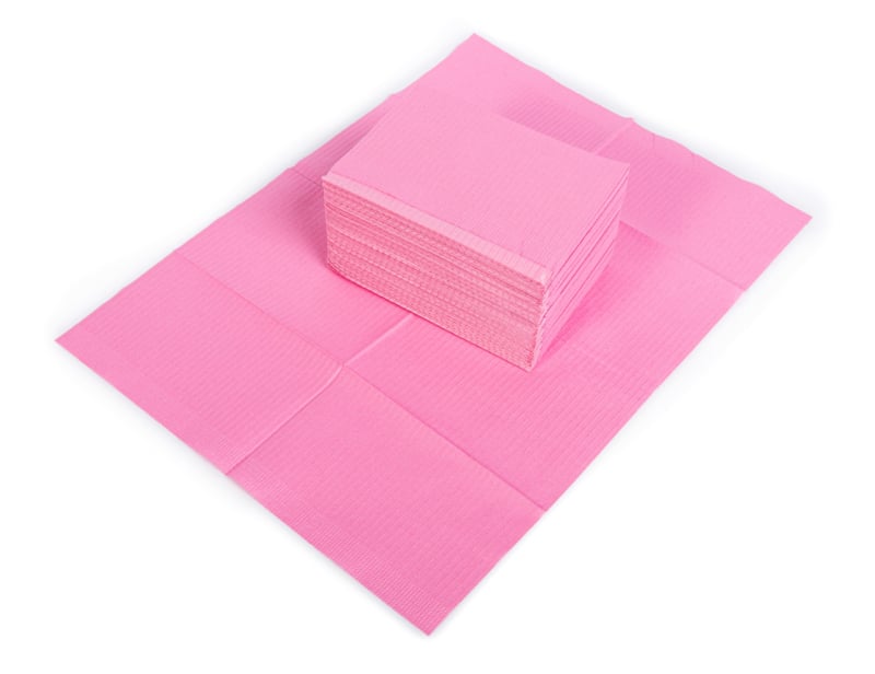 PNS Dental Bibs / Table Towels Roze 125stuks