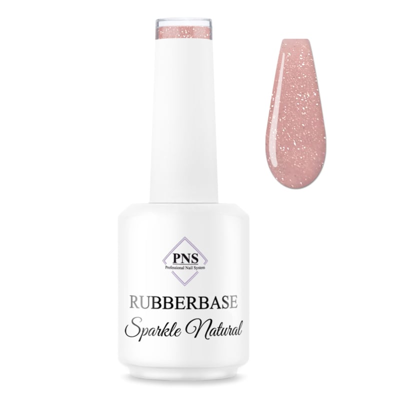 PNS Rubber Base Sparkle Natural 15ml