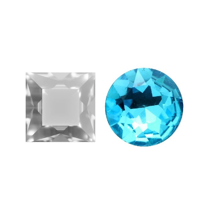 Aurora Kristals Aurora Square A4400 Dark Aquamarine 4mm