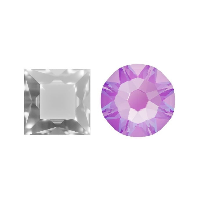 Aurora Kristals Aurora Square A4400 Crystal Violet Delite 4mm