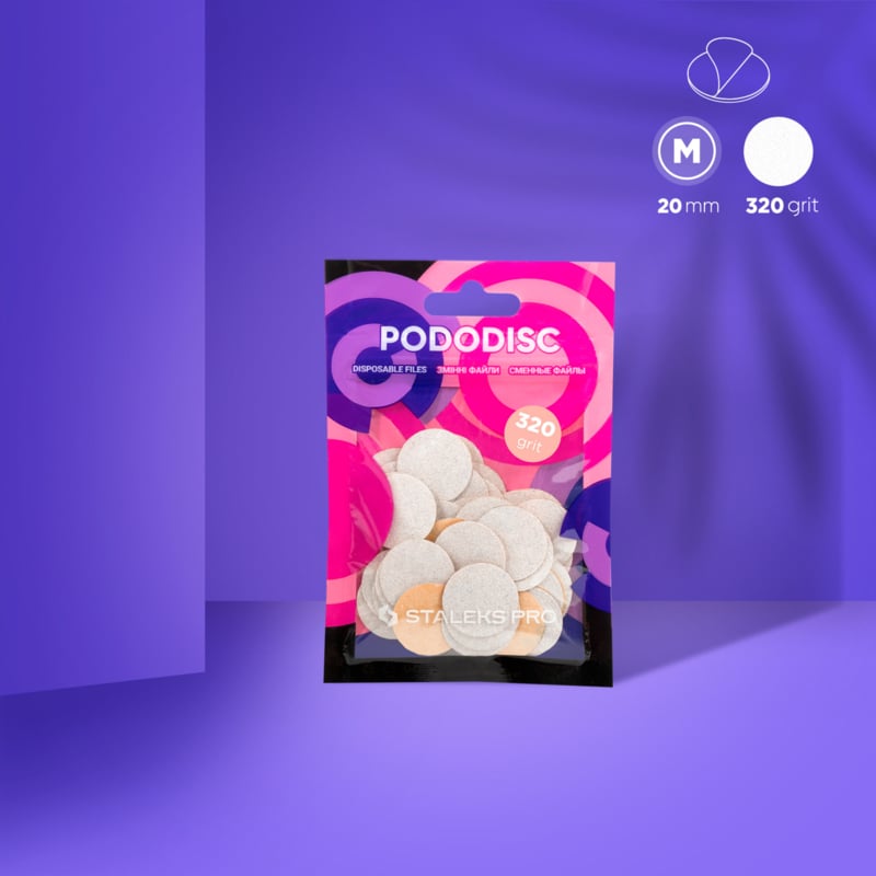 Staleks Refill Pads for Pododisc 20mm PDF-20-320 white
