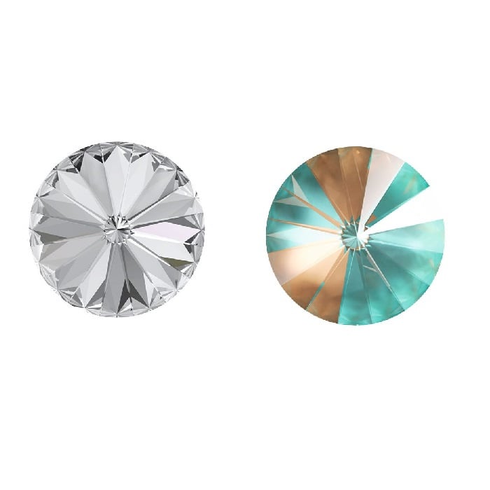 Aurora Kristals Aurora Rivoli A1122 Crystal Cappucchino Delite 12mm