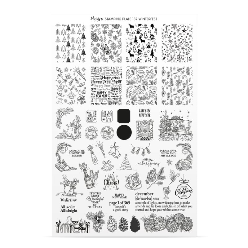 Moyra Stamping Plate 137 Winterfest