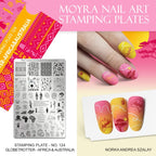Moyra Stamping Plate 124 Globetrotter-Africa&Australia