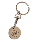 PNS shopping cart coin key chain