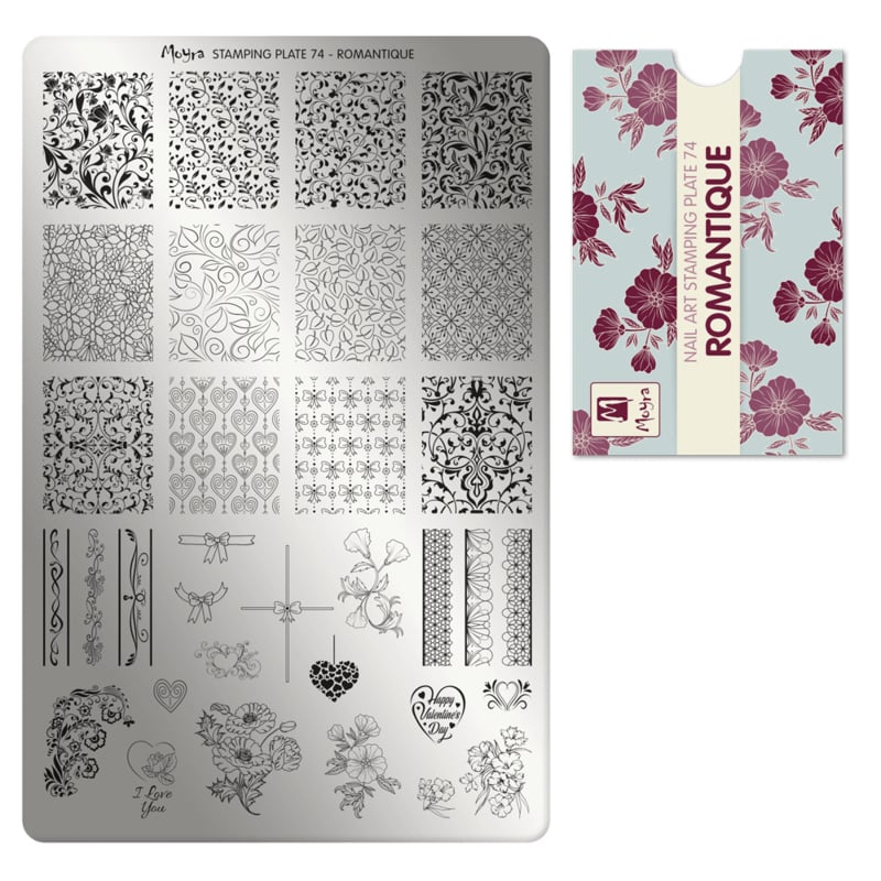 Moyra Stamping Plate 74 Romantique