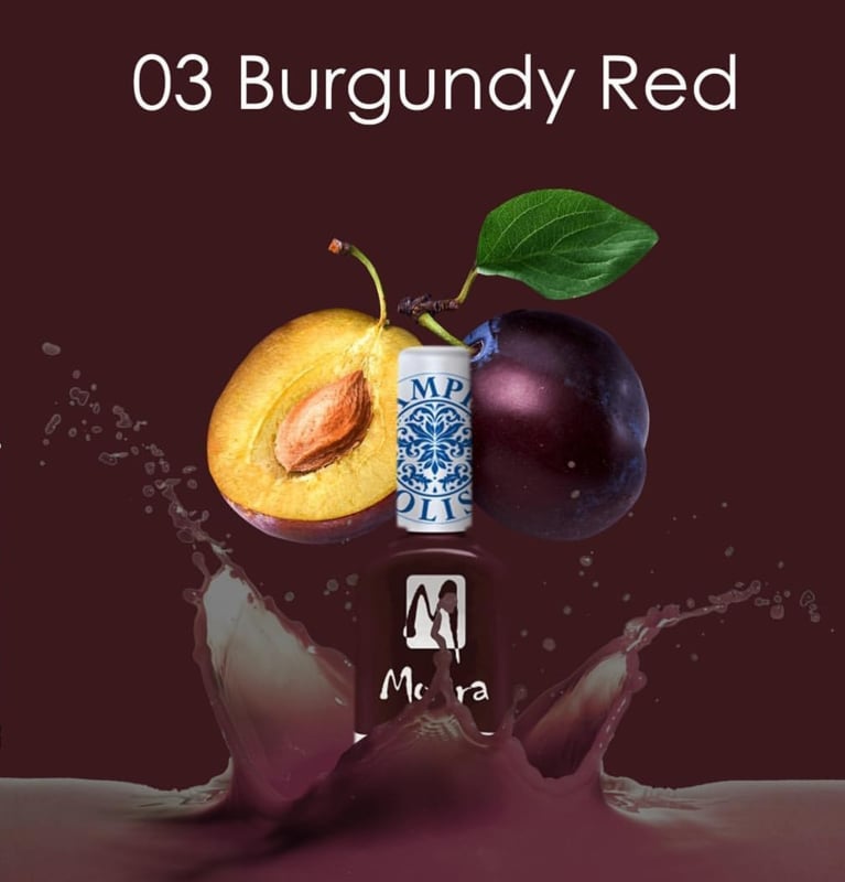 Moyra Stamping Nail Polish sp03 burgundy red