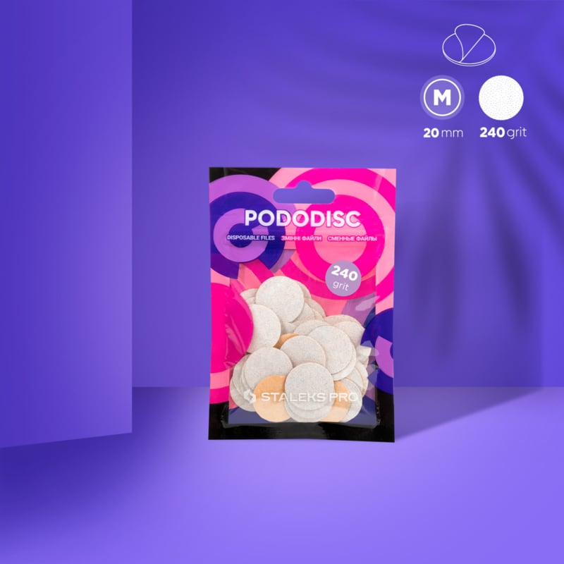 Staleks Refill Pads voor Pododisc 20mm PDF-20-240 wit