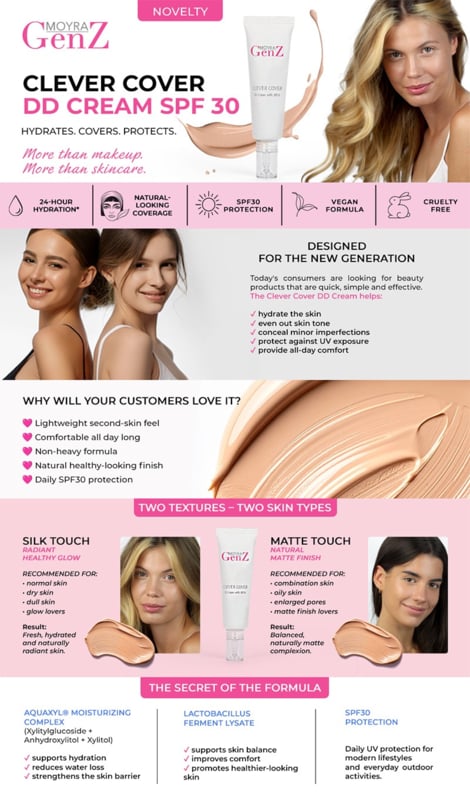 GenZ make-up GenZ Clever Cover Silk Touch No.01