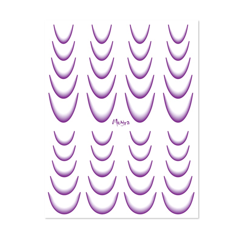 Moyra Water Decal Sticker No. 07 Ombre Purple
