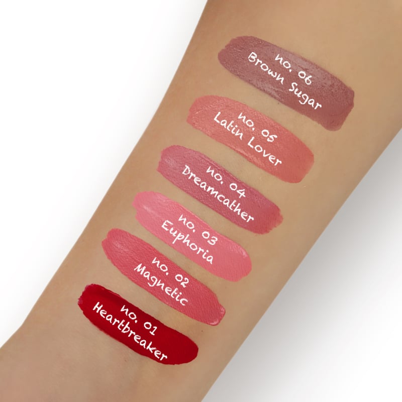 GenZ make-up GenZ Long Lasting Liquid Lipstick No.01 Heartbreaker