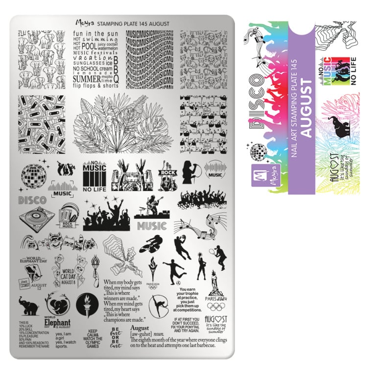Moyra Stamping Plate 145 August