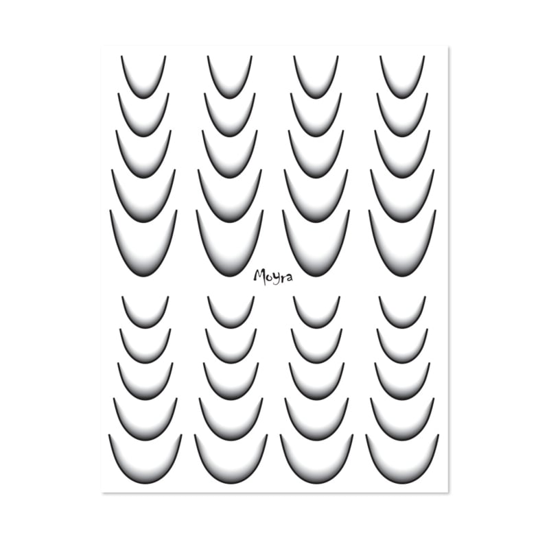 Moyra Watertransfer Sticker No. 11 Ombre Black