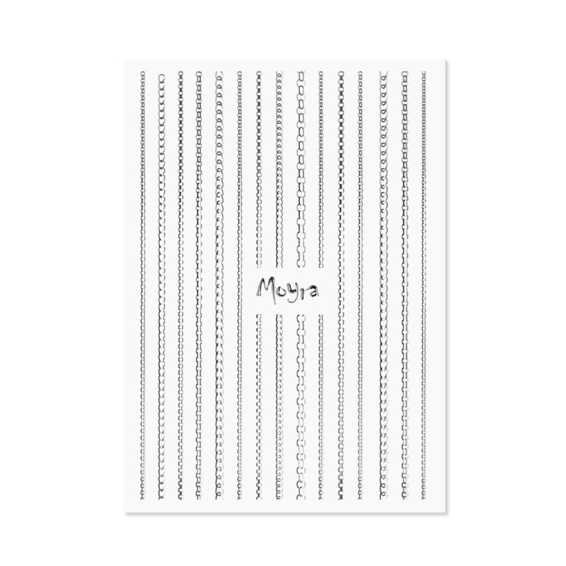 Moyra Nail Art Strips Chain No.02 Silver