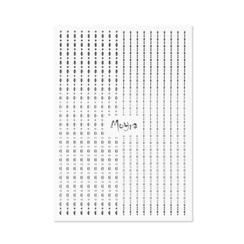 Moyra Nail Art Strips Dots No.02 Silver