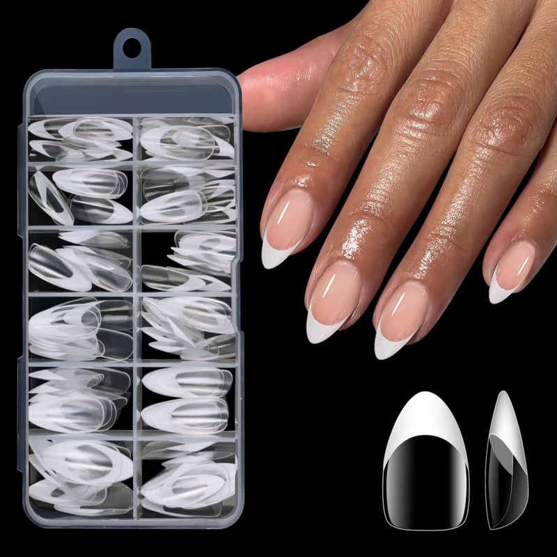 PNS Press On Nail Tips voor nail glue French Almond
