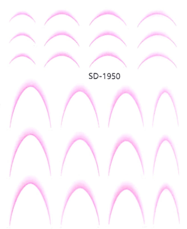 PNS Sticker Smile Line sd-1950 licht roze
