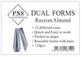 PNS Molding Dual Forms 120 pieces Russian Almond