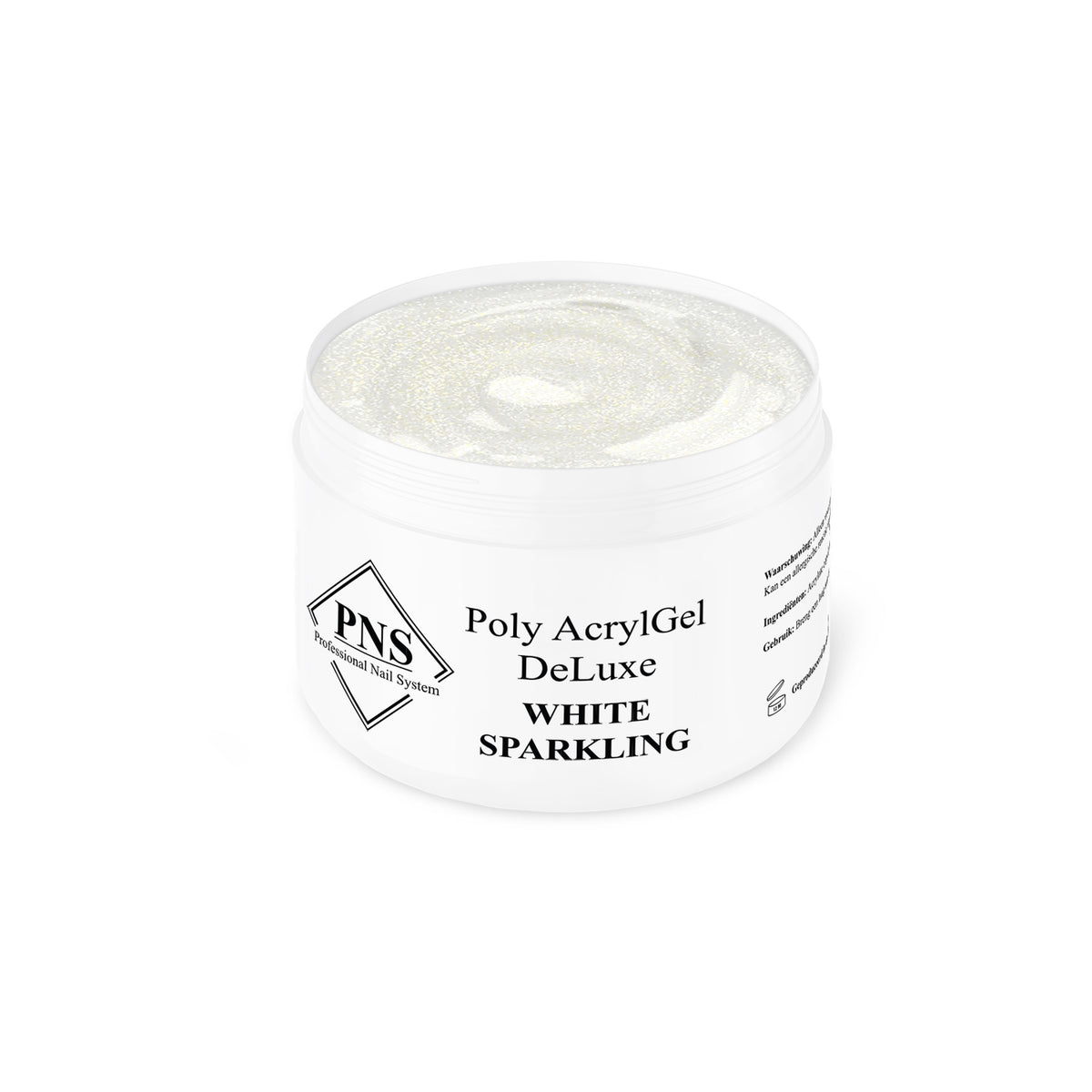 PNS AcrylGel DeLuxe White Sparkling 30ml