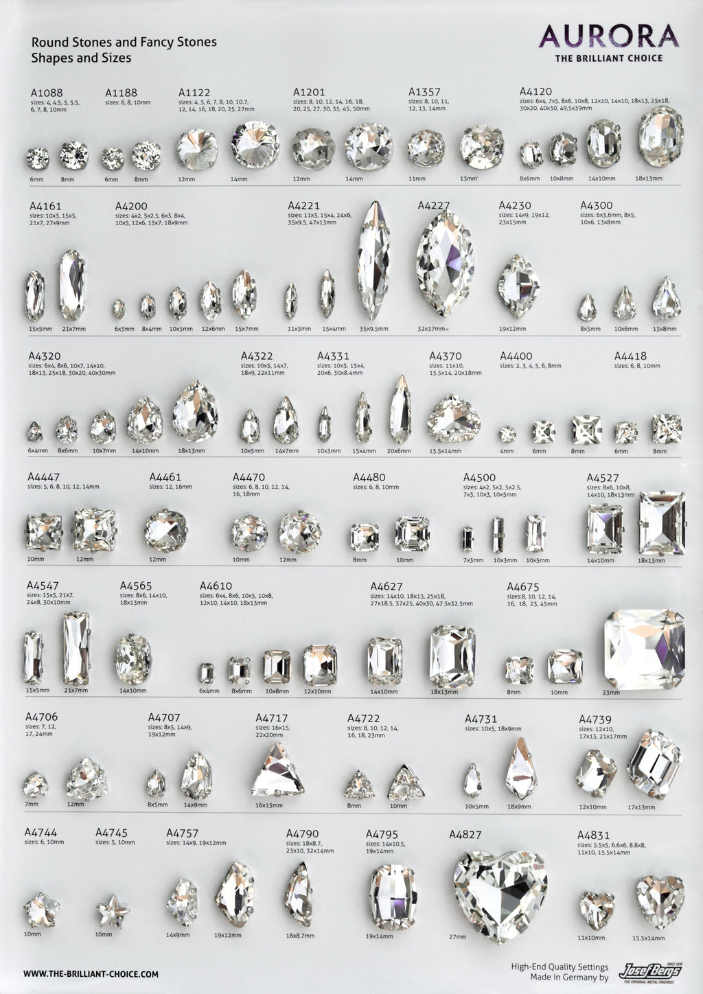 Aurora Kristals Aurora Rhinestone Fancy Map